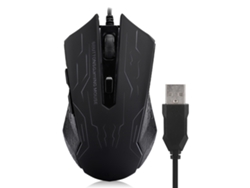 Mouse Gamer Fio Usb Silencioso Ajustável 6 Marchas 3200dpi Para Desktop Laptop G6