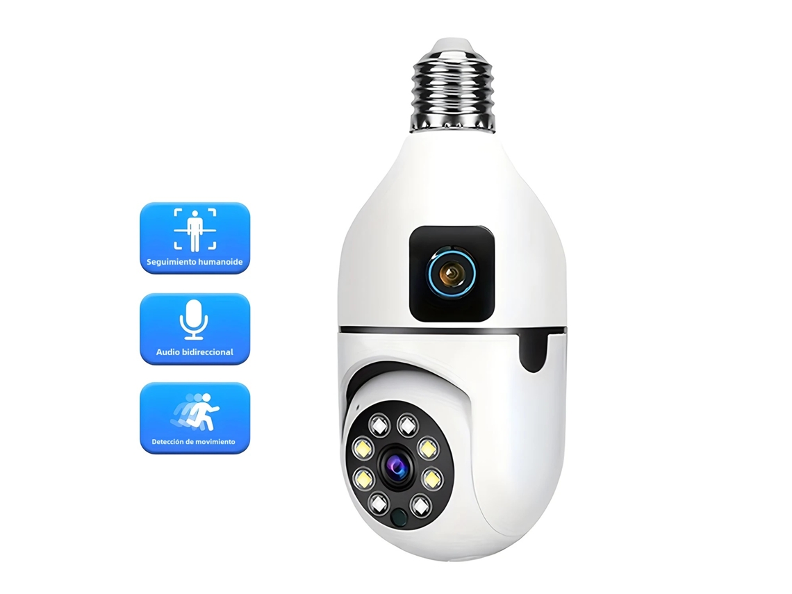 Cámara Ip 4k 1080p, Ptz De Doble Lente, Rotación Wifi, Doble Pantalla, Seguimiento Automático