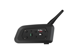 Intercomunicador Bluetooth V6 Para Motocicleta, 1200 M, Full Duplex, Conecta A 6 Conductores, Para Ciclismo, Esquí De Montaña, Paquete Doble