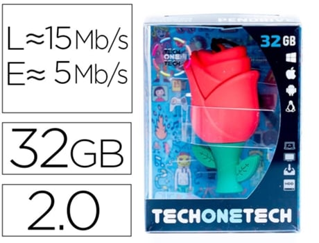 Pendrive Tech One Tech Pink One 32 Gb