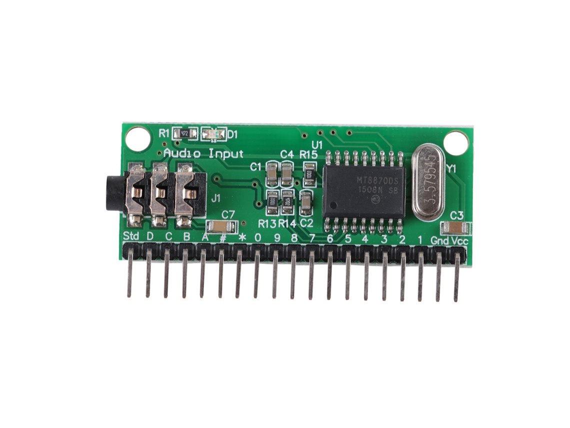 16 Canales Mt8870 Decodificador De Audio Dtmf Controlador De Decodificación De Voz Teléfono Para Hogar Inteligente
