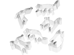 Té, Para Cocina, 6 Piezas Cortador De Galletas De Acero Inoxidable Con Forma De Gato Para Decorar Pasteles Y Sándwiches Uten