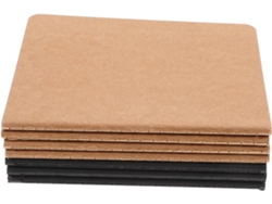 Juego de 6 cuadernos de viaje en blanco para tomar notas, ligeros e ideales para estudiantes y viajeros, con Gokoco