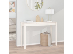 Consola de madera maciza de pino blanco, 110 x 40 x 75 cm, DKD HOME DECOR