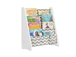 Librería Infantil para niños SoBuy KMB50-HG con 4 estantes y 3 Bolsillos 63 x 28 x 76 cm
