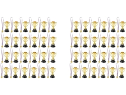 Juego De 96 Trofeos Y Medallas, 24 Medallas De Plástico Dorado Para Premios.