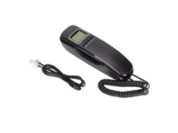 Teléfono Fijo Con Pantalla Lcd, Función De Rellamada Y Tonos De Llamada Ajustables Para El Hogar Y La Oficina - Negro