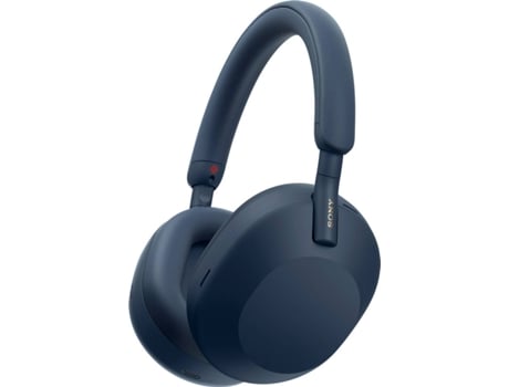 Auriculares Bluetooth SONY WH 1000XM5 (Over Ear - Micrófono - Noise Cancelling - Azul)