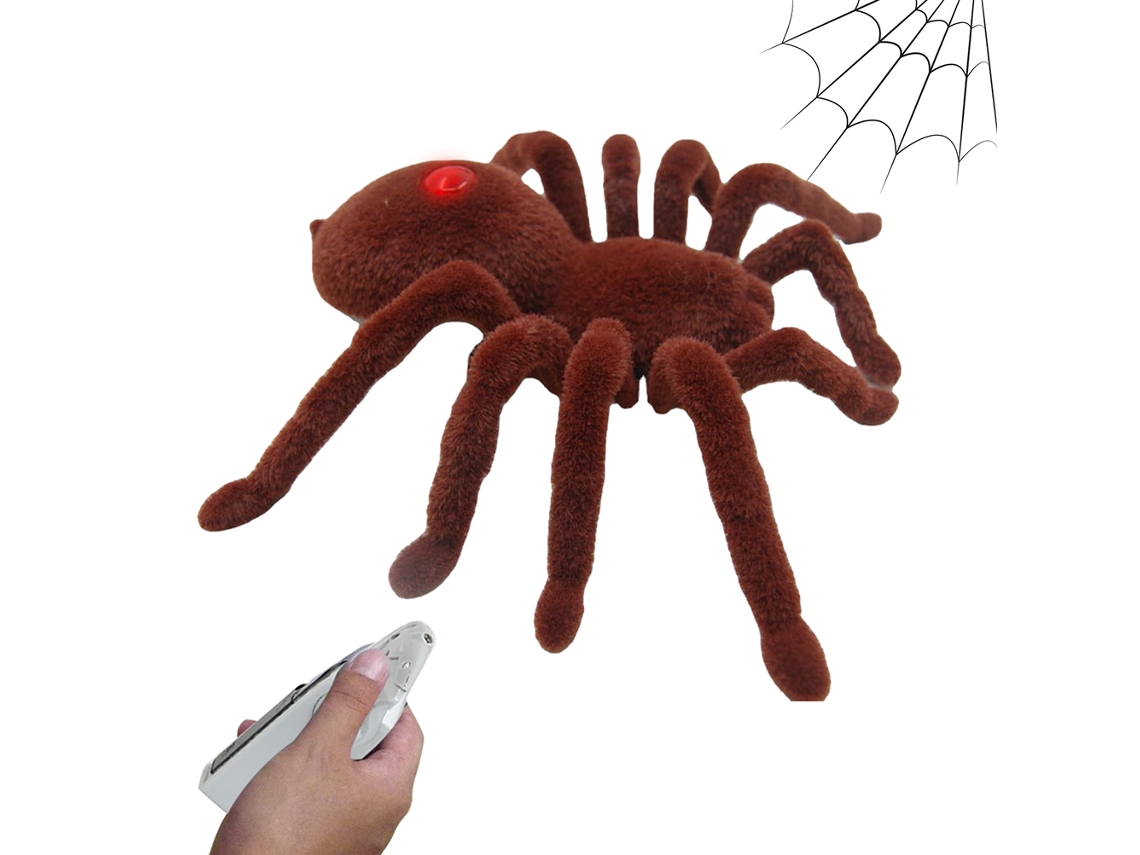 Juguete De Araña Con Control Remoto Para Halloween Con Peluche Y Truco O Truco.