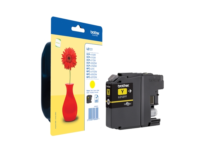 Cartucho de tinta BROTHER LC-121Y