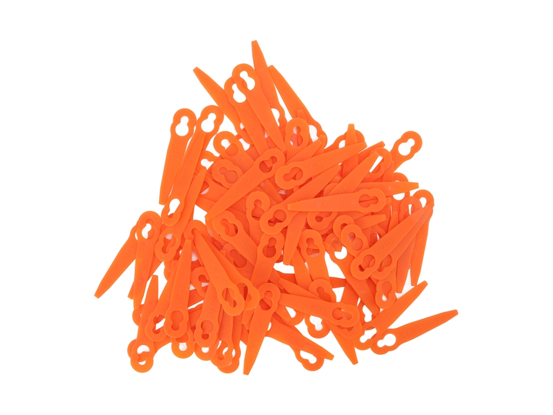 100 Cuchillas De Plástico Naranja Para Cortacésped Stihl Polycut 2-2 3-2 Accesorios