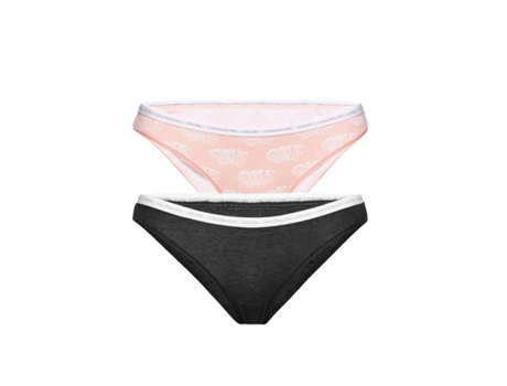 Pack 2 Bragas CALVIN KLEIN (XS - Algodón - Negro)
