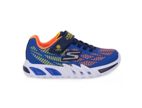 Zapatillas de Niños SKECHERS Ryor Flex Glow Tecido Azul (30)