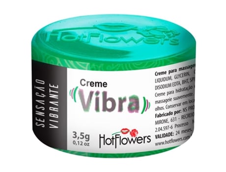 Crema Estimuladora Sensación Vibración HOT FLOWERS