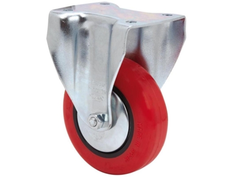 Rueda fija 17bh60cp-ppia poliamix-poliur.rojo eje liso ALEX