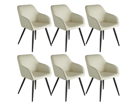 Pack de 6 Sillas TECTAKE (Poliuretano)
