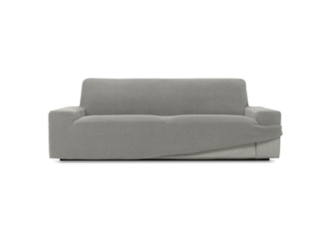 TIENDA EURASIA - Funda de Sofa Niagara, Poliéster y Algodón, Gris Claro, 3 Plazas