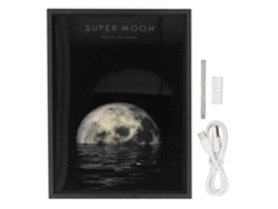 Altavoz Bluetooth 18x24cm Sonido HiFi 3000k Luz Nocturna Pintura Decorativa BT5.3 Altavoz Inalámbrico para Yunzii