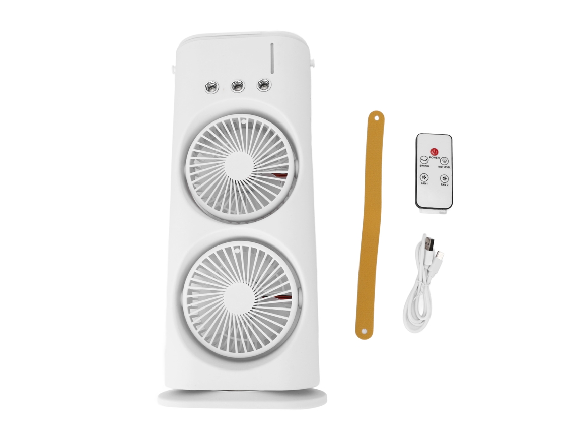 Ventilador nebulizador portátil recargable por USB con batería de 1200 mAh