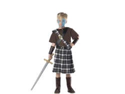 Disfraz de Niño CAR&GUS guerrero medieval escocés (Tam.: 5-6 anos)