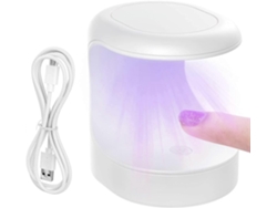 Mini lámpara UV para uñas de gel con 3 perlas de luz convergentes LY EBIKE