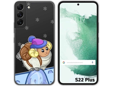Carcasa Samsung Galaxy S22 Plus 5G TUMUNDOSMARTPHONE Dibujos Transparente Cabra Multicolor