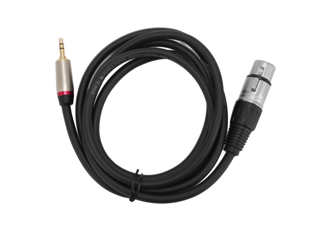 Cable Balanceado De 3,5 Mm A Xlr Hembra, Cable De Micrófono Auxiliar Estéreo De 1/8 De Pulgada, 1,8 M