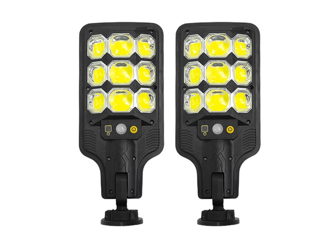 Rebe-luz Solar De Calle Super Brillante Con Sensor Pir Y Control Remoto Impermeable Ip65 Para Exterior Jardín Patio Seguridad