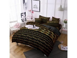 Juego Ropa Cama Estampado Funda Nórdica Almohada Microfibra Juego Microfibra Diseño 200x200 Cm 65 X