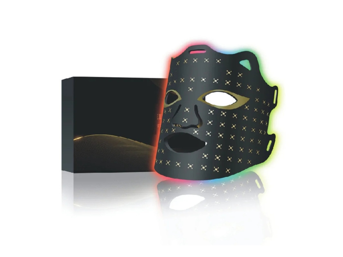 Terapia De Luz Vermelha Para Rosto Terapia De Luz De Máscara Facial Led Em Casa Terapia De Luz De Máscara Facial Led De 7 Cores Preto Yizhood