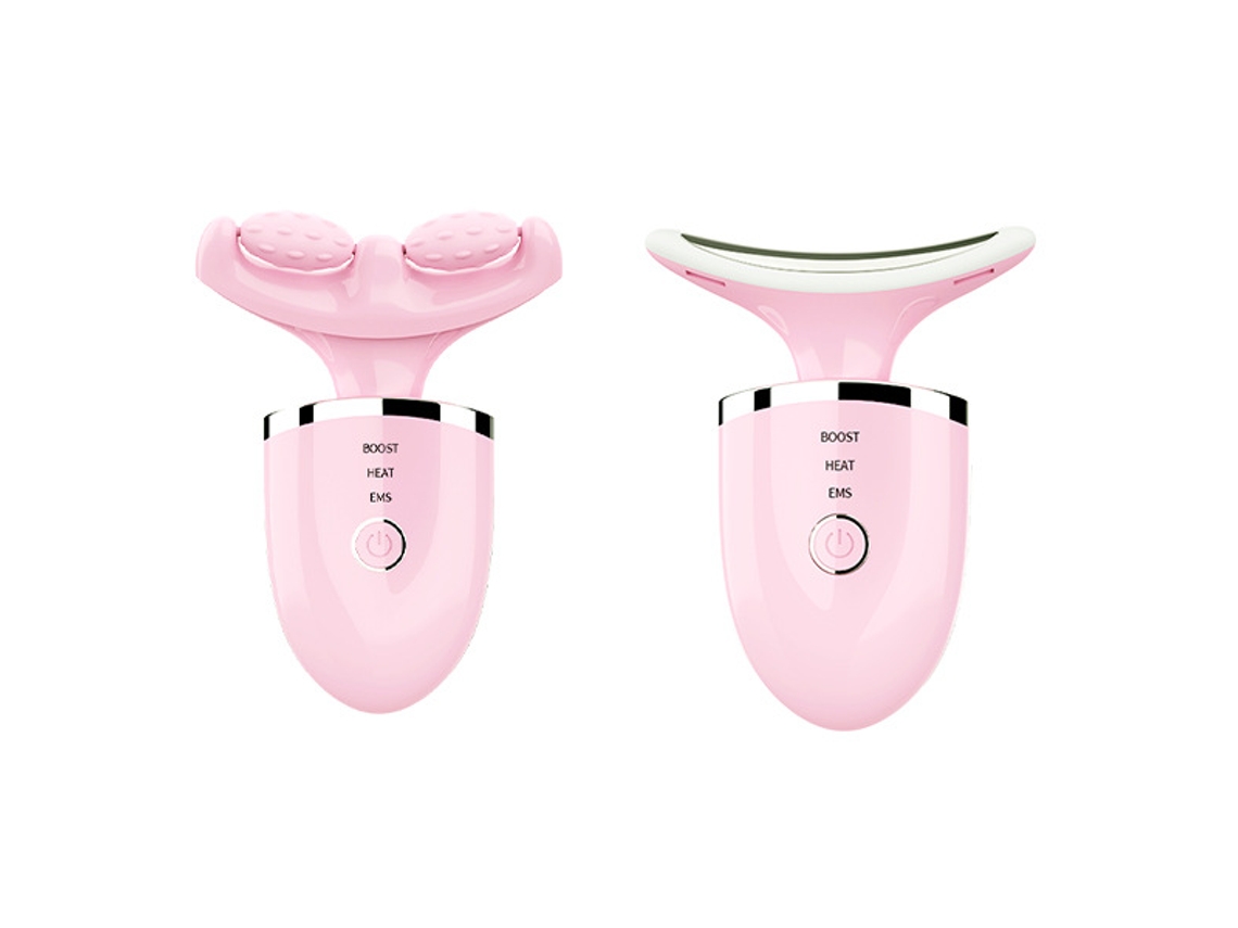 Aparato de Belleza ECELEN 3201 EMS luz de color equipo de masaje facial arrugas del cuello carga USB