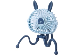 Ventilador De Escritorio Usb Ventilador Recargable Para Cochecito Bebé Cama Silencioso Retráctil Con Clip