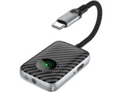 Adaptador De Audio 2 En 1 Con Doble Puerto Tipo C, Tarjeta De Sonido Móvil, Carga De 60 W, Convertidor Para