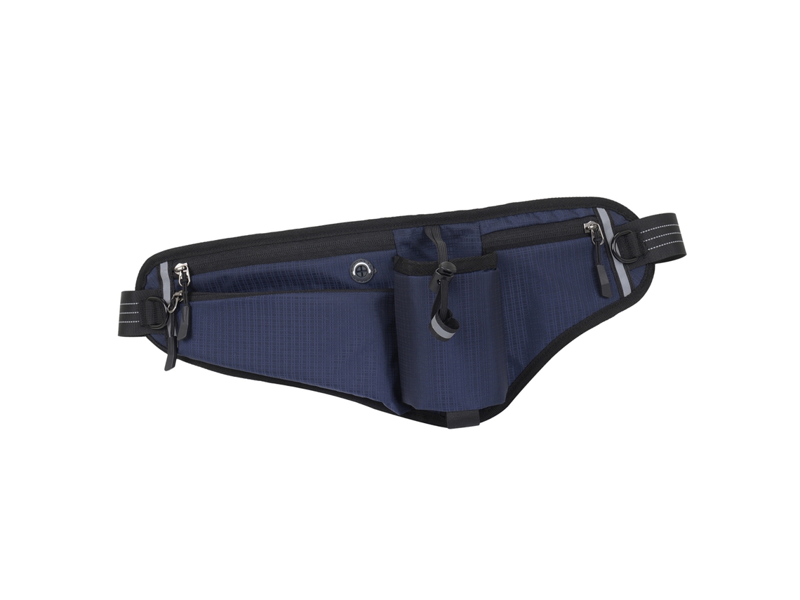 Riñonera ajustable para correr KKLV con portabotellas y función de hidratación impermeable.