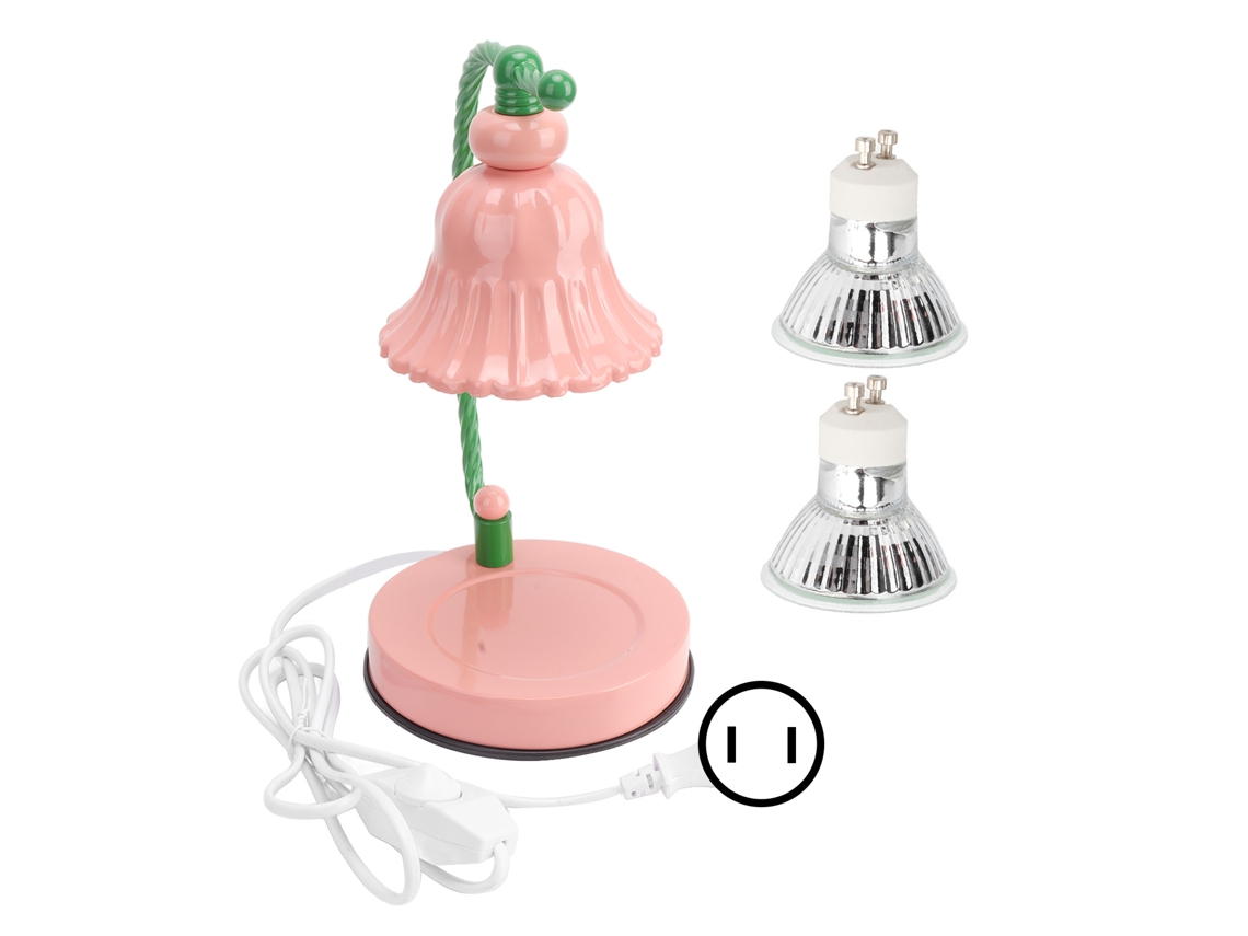 2026-lámpara Calentacera De Velas Regulable Con 2 Bombillas Rosa Para Decoración Hogar 110-240v Enchufe Us 110v