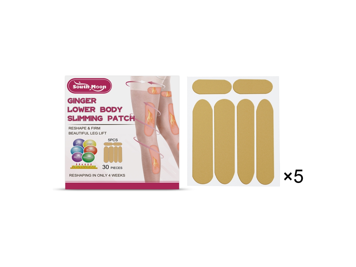 Parche calmante para piernas con jengibre