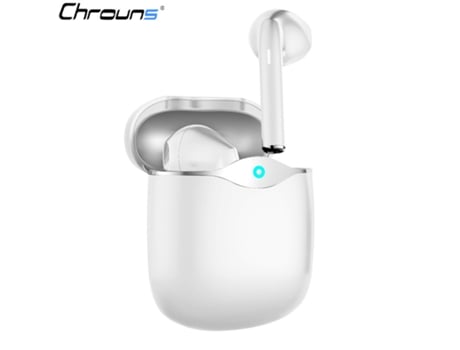 Auriculares Bluetooth True Wireless CHRONUS Chrons 48 horas de reproducción blanco