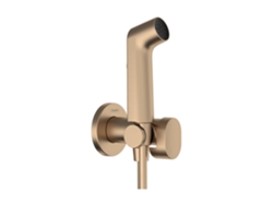 Ducha de mano Bidette 1jet S Ecosmart para agua fría, con soporte de ducha y flexo de 125 cm, 29230140, color bronce pulido Hansgrohe