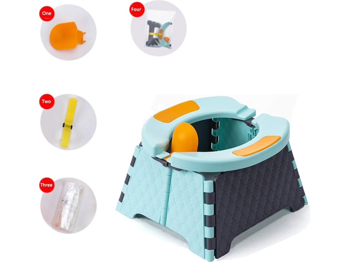 Inodoro Plegable Portátil Para Niños Hb5409 Azul Szsmart