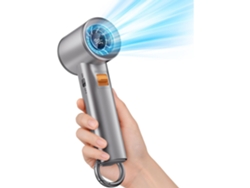 Ventilador Portátil de Turbina para Uso Externo Mini Ventilador de Bolso Pessoal de 3000mah Velocidade do Vento Ajustável Visor Digital MDUG