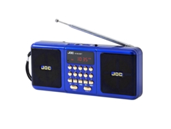 (azul) Radio Fm Estéreo Portátil Con Altavoz Inalámbrico