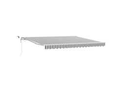 Maison Exclusive - Toldo Retráctil Automático Luz Led Antracita Blanco 400x300cm