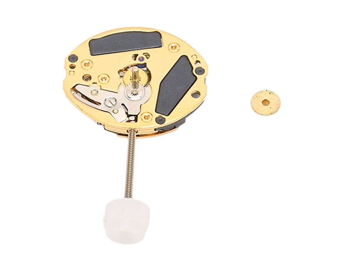 Pieza de repuesto para movimiento de reloj de cuarzo ETA 901001, aleación de oro, diamantes de imitación