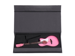 2026-modelo De Guitarra De Roble Rosado, Diseño Preciso, 18cm, Instrumento Musical Para Tocar, Regalo Ideal