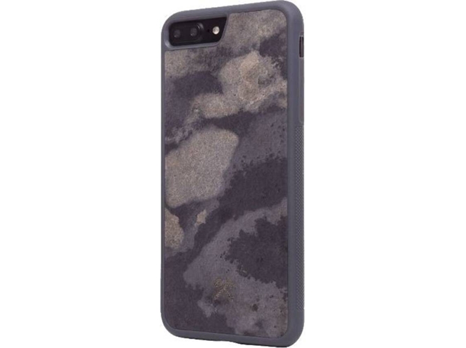 Carcasa iPhone X, XS WOODACESSORIES Stone Gris