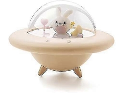 Luz nocturna LED infantil con forma de conejito espacial, con control remoto táctil. Rosewell