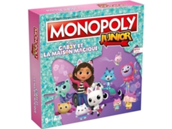 Juego de mesa - MOVIMIENTOS VENCEDORES - Monopólio Junior Gabby y la Casa Mágica - Versión infantil Gabbys Dollhouse