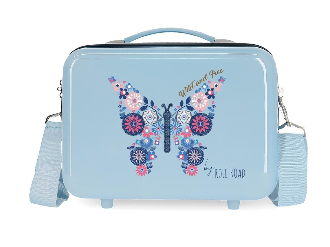 Neceser ROLL ROAD Wild and Free Azul (29 x 21 x 15 cm)