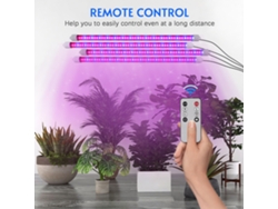 4 Tiras Led De Espectro Completo Para Cultivo De Plantas Con 10 Niveles De Brillo, Temporizador Y Control Remoto.