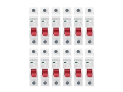 12 Disyuntores Mcb Dz47-63z Dc250v 1p 20a Para Protección De Circuitos Fotovoltaicos.